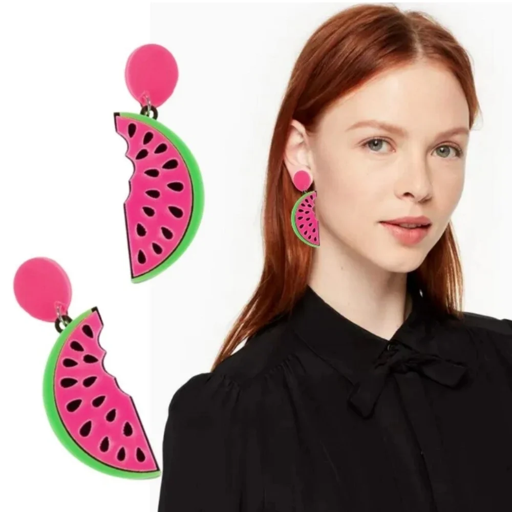 New Watermelon Dangle Earrings